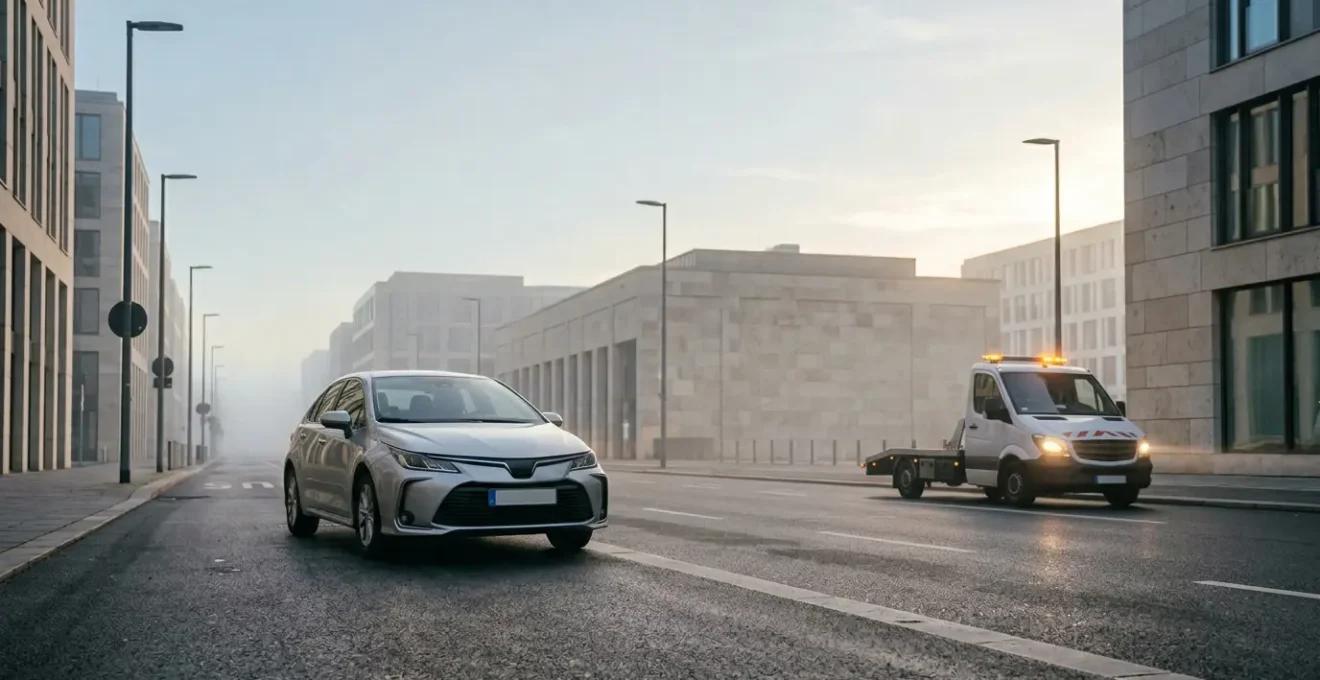 Dépannage professionnel d'un véhicule moderne immobilisé