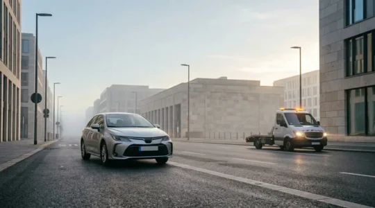 Dépannage professionnel d'un véhicule moderne immobilisé