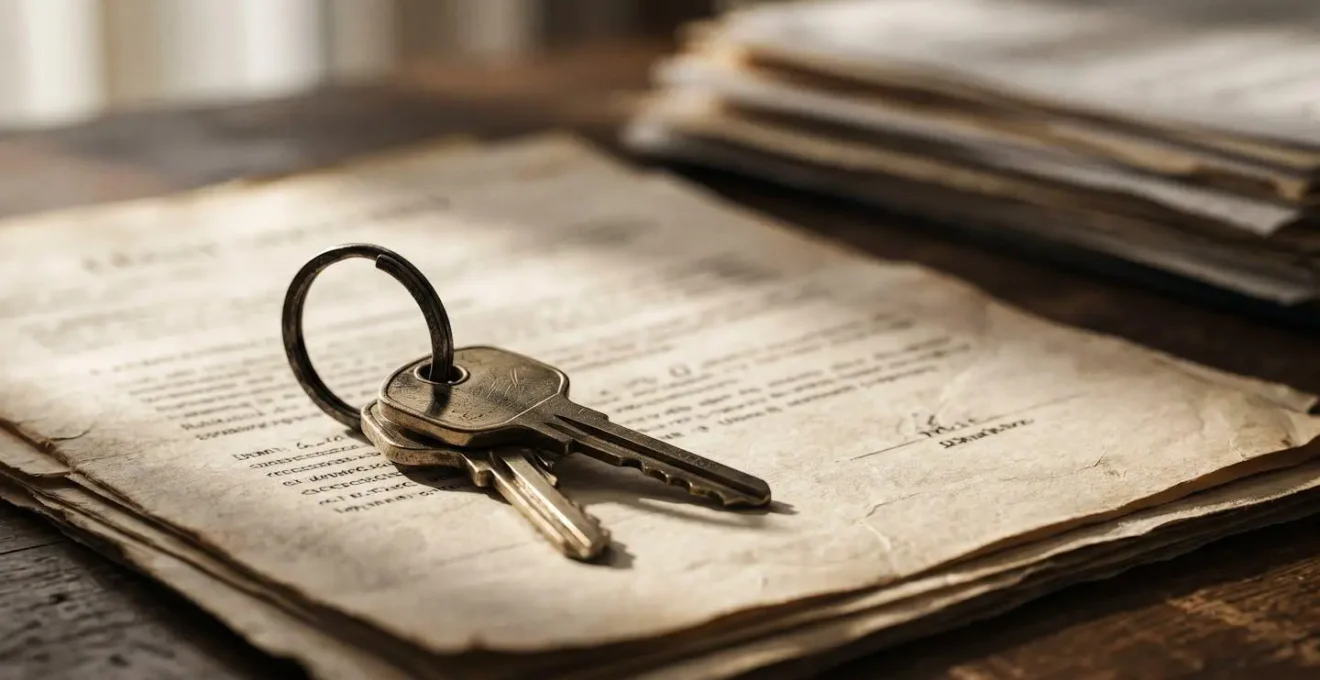 Documents juridiques et clés de voiture sur un bureau illustrant la garantie des vices cachés