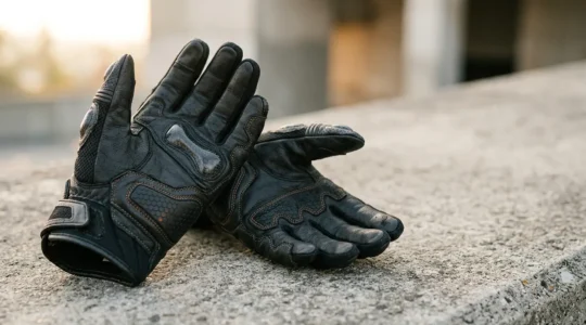 Gants de moto certifiés CE avec renforts de paume et protection scaphoïde