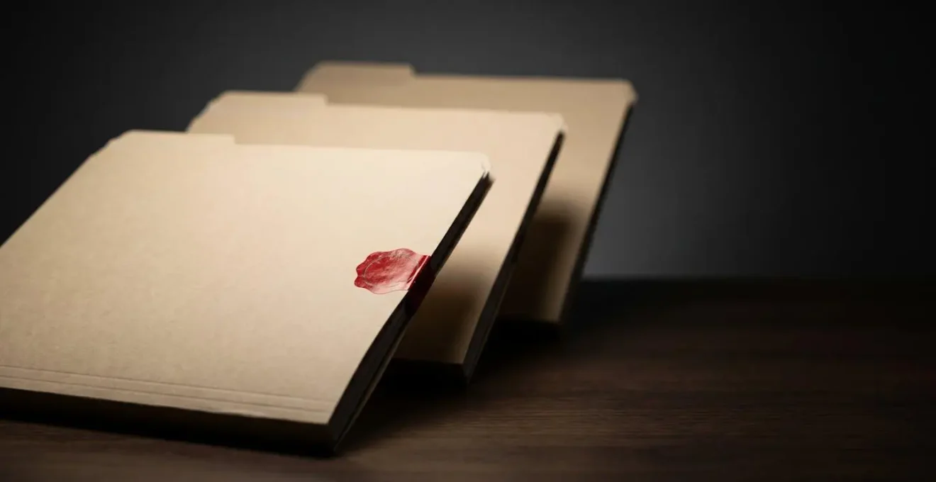 Photographie symbolique montrant trois fiches de déclaration de sinistre empilées, représentant l'accumulation de sinistres menant à la résiliation